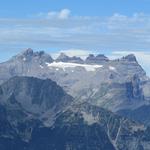 Blick zu den Dents du Midi. Was für ein Erlebnis, als wir dort oben standen