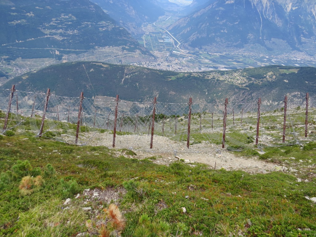 Tiefblick nach Martigny