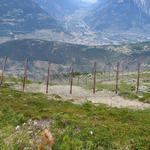 Tiefblick nach Martigny