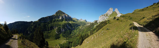 schönes Breitbildfoto aufgenommen bei Punkt 1598 m.ü.M.