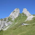 wir erreichen die Alpgebäude von Les Crosses 1738 m.ü.M.