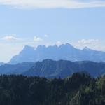 Blick zu den Dents du Midi. Was für ein Erlebnis, als wir dort oben standen