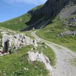 ...zum Col des Crosses 1971 m.ü.M. hier biegen wir rechts ab