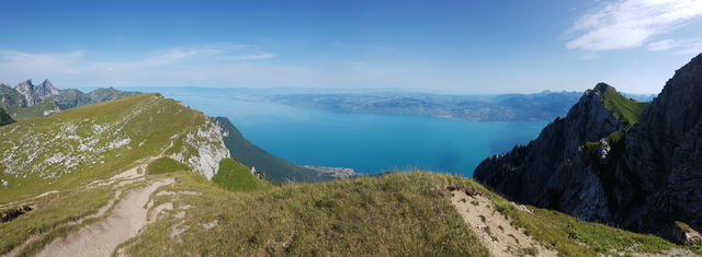 sehr schönes Breitbildfoto mit Blick auf den Genfersee