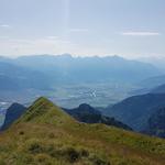 Blick ins Rhonetal Richtung Martigny