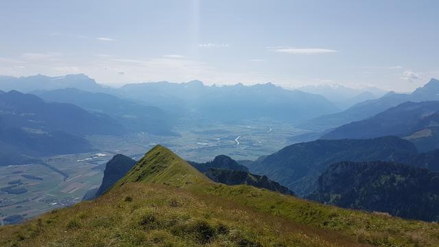 Blick ins Rhonetal Richtung Martigny