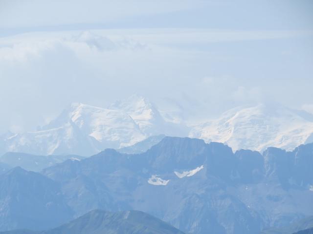 Blick zum Mont Blanc Massiv