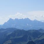 Blick zu den Dents du Midi. Was für ein Erlebnis, als wir dort oben standen