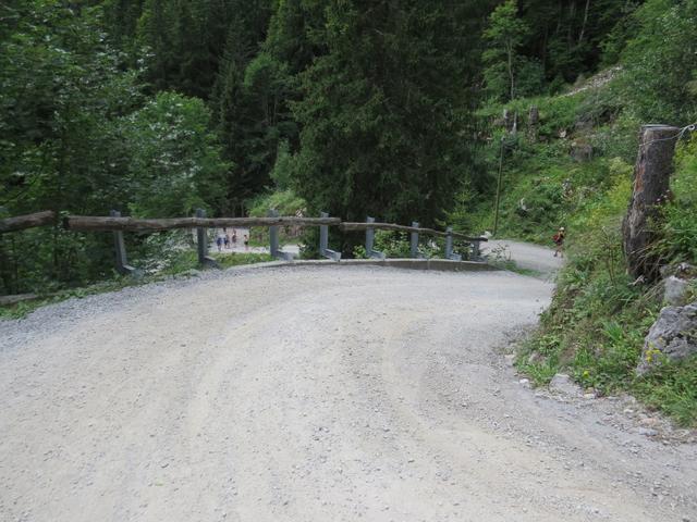 vom Col de Taney beschliessen wir auf der kiesigen Fahrstrasse zu bleiben...