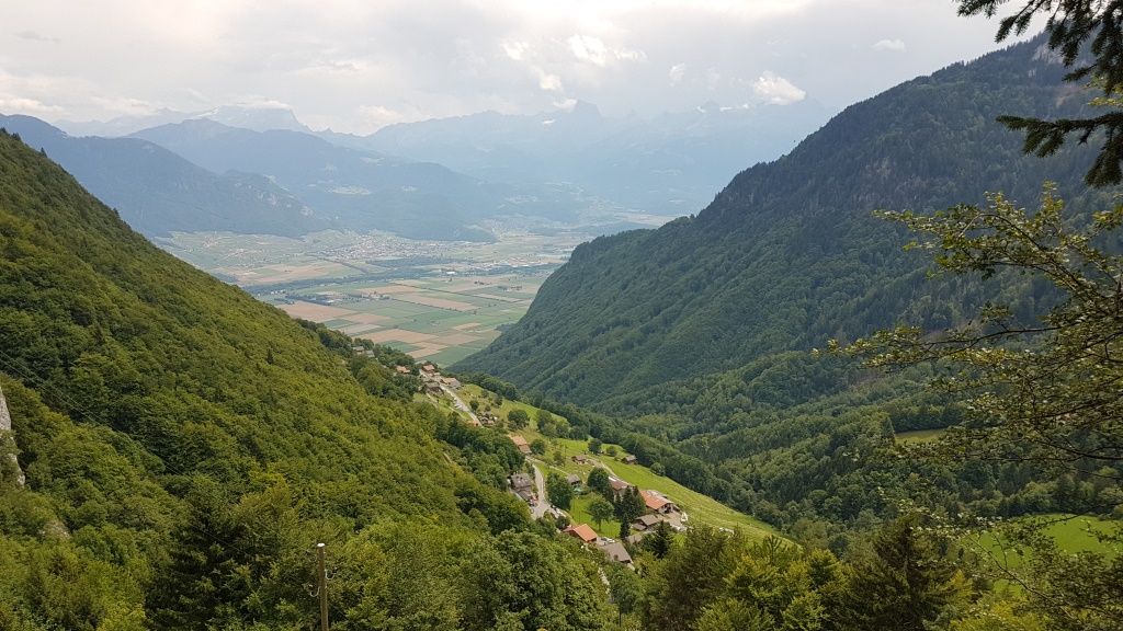 Blick vom Col de Taney auf Miex