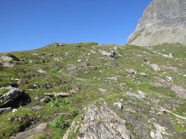 da wir uns nun nicht mehr auf dem Wanderweg befanden, waren keine Markierungen vorhanden