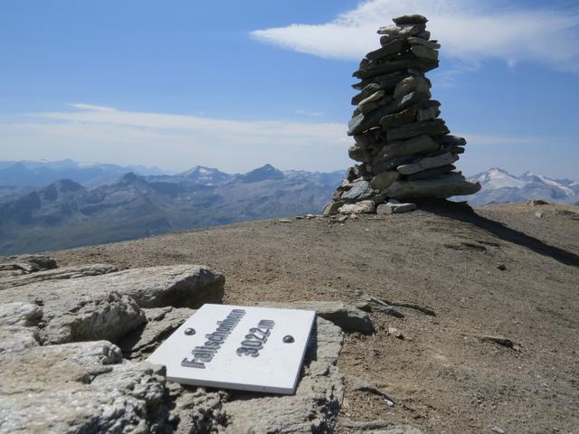 ...erreichen wir direkt auf dem Grat gehend, den Gipfel des Faltschonhorn 3022 m.ü.M.