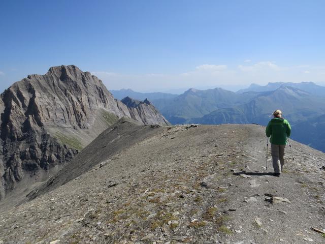 der Föhn, ein seltenem Phänomen im Sommer, bläst unheimlich stark