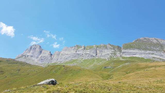 Blick zurück zum Piz Aul und Breitengrat