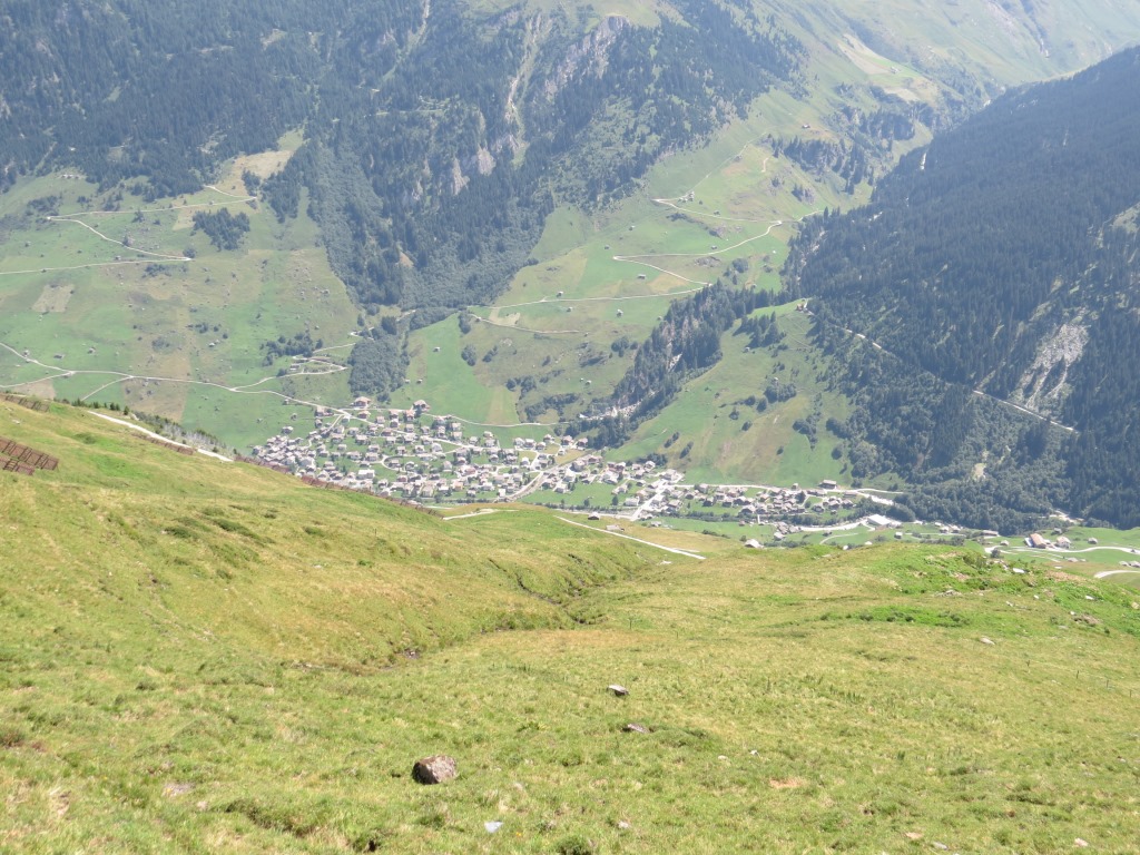 Tiefblick nach Vals