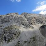 Blick hinauf zum Piz Alvra