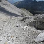 zeitweise ist der Bergweg ein bisschen rutschig