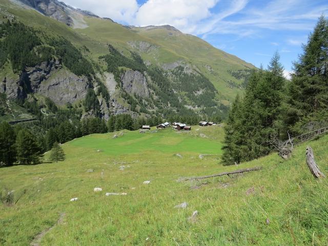 ... nach Mayens de Veisivi 1877 m.ü.M. zurück