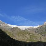 Blick hinauf zum Bisgletscher