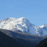 Blick zum Breithorn und zum Klein Matterhorn