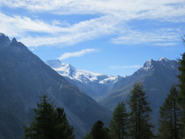 Blick in die Täschalp und zum Rimpfischhorn