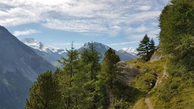 ...und die Aussicht wird immer gewaltiger