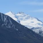 Nordend und die Dufourspitze herangezoomt