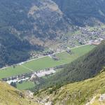 Tiefblick ins Mattertal und nach Täsch