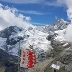 was für eine Aussicht! Unter Äschhorn, Ober Äschhorn, Zinalrothorn und Hohlichtgletscher