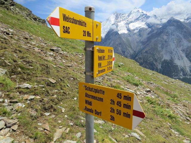 wie geplant, nehmen wir für den Abstieg den speziellen Hüttenweg über die Schatzplatte unter die Füsse