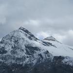 Blick zum Mettelhorn den wir bestiegen haben. Eine traumhafte Bergtour. Rechts davon das Platthorn