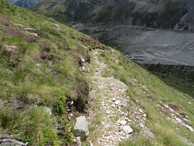 auf dem gut ersichtlichen Bergweg...