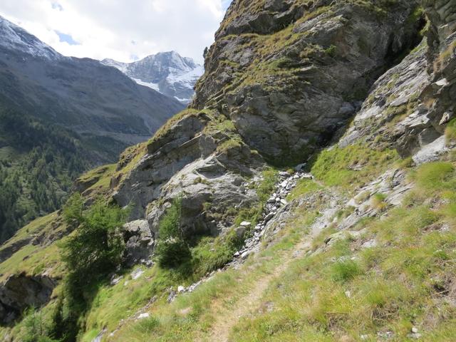 Blick zurück zum zurückgelegten Weg