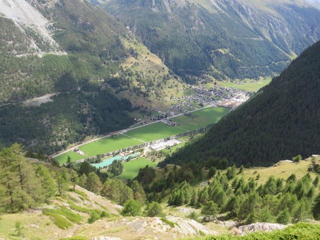 Tiefblick ins Mattertal