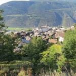 Blick auf die Dächer von Ausserberg