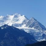 superschönes Breitbildfoto mit Balfrin, Riedgletscher (den wir schon besucht haben) und Mischabelkette