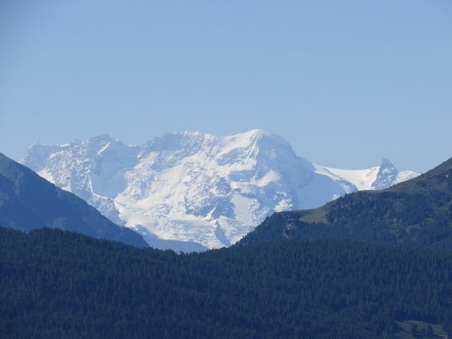 Blick zum Breithorn und ganz rechts zum Klein Matterhorn