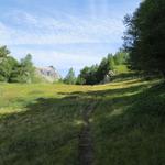 am Horizont taucht das Wiwannihorn auf