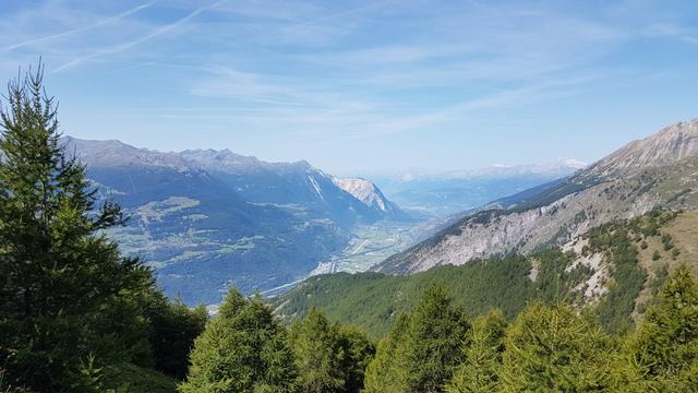 Blick ins Rhonetal Richtung Genfersee