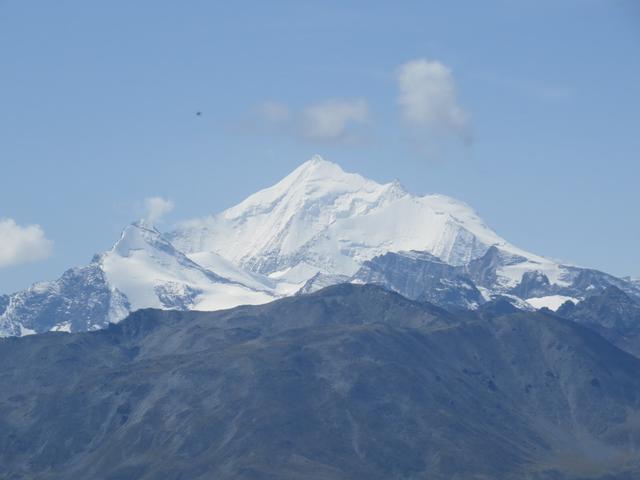 Blick zum Brunegghorn, Weisshorn und Bishorn