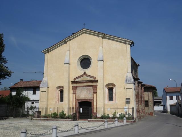 die Kirche Santuario di Santa Maria del Campo 12.Jhr. ist ein Kleinod an der Via Francigena
