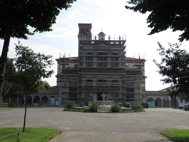 die Wallfahrtskirche Madonna della Bozzola wird zurzeit umfassend saniert