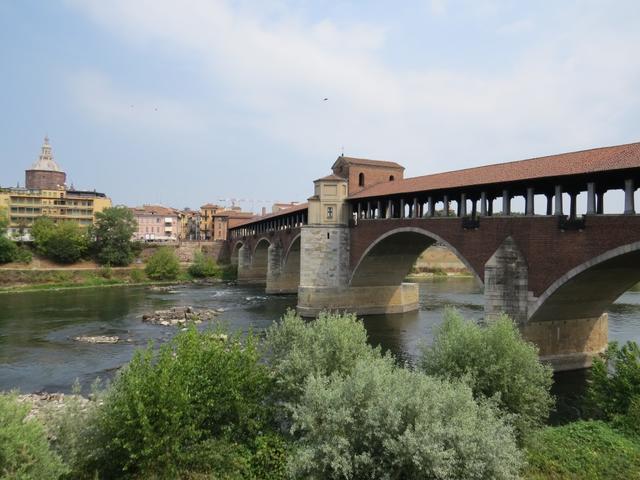 beim Ponte Coperto das den Ticino überspannt