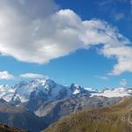 super schönes Breitbildfoto! Nordend, Dufourspitze, Monte Rosa, Liskamm, Castor, Pollux, Breithorn, Klein Matterhon, Matterhorn