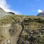 der Bergweg ist immer gut ersichtlich und gut markiert