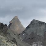 rechts von uns ist die Pyramide des Mettelhorn ersichtlich. Rechts davon das Platthorn