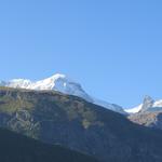 Blick zum Breithorn und zum Klein Matterhorn