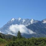 Blick zum Fletschorn, rechts davon das Böshorn