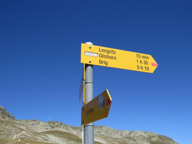 ...und gleichzeitig bei Punkt 2470 m.ü.M. eine Weggabelung