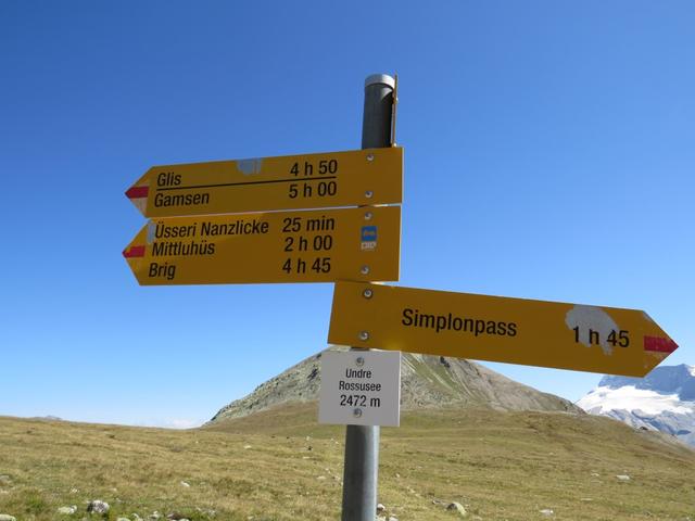 wir wandern weiter geradeaus Richtung Üsseri Nanzlicke